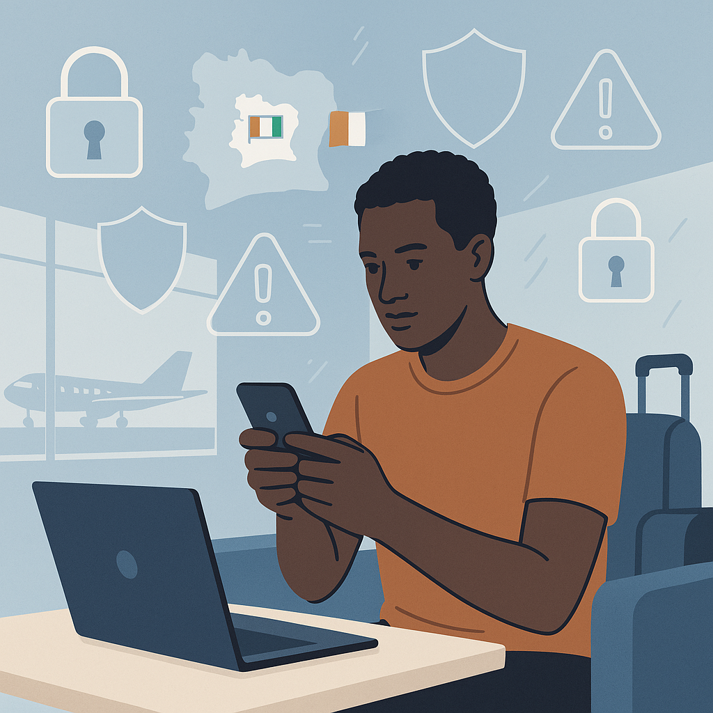 Risques-à-connaître-avant-de-voyager en-Côte d'Ivoire-numérique-cybersécurité 